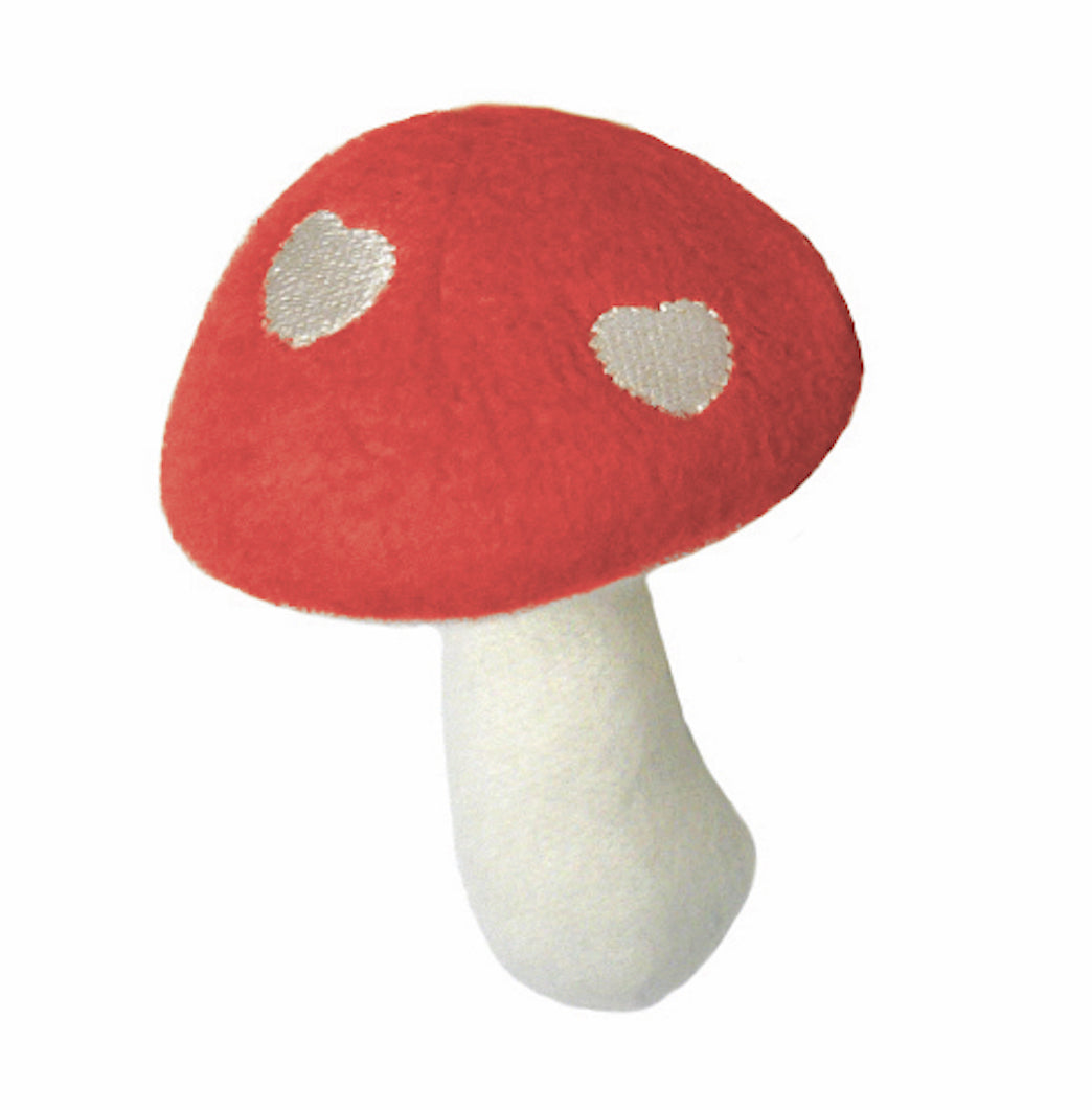 Mushroom Rattle - Red