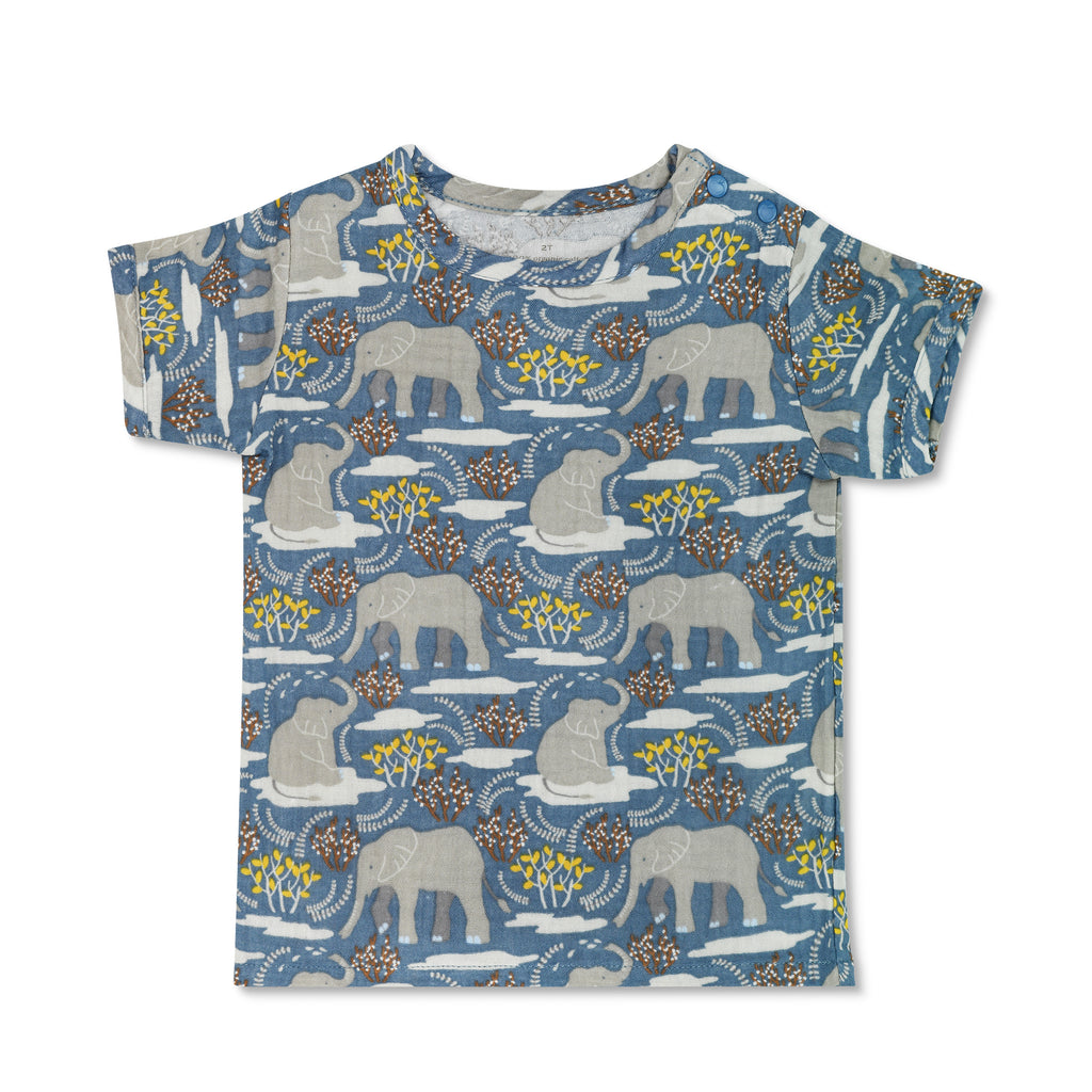 Muslin Short Sleeve Shirt - Safari Party