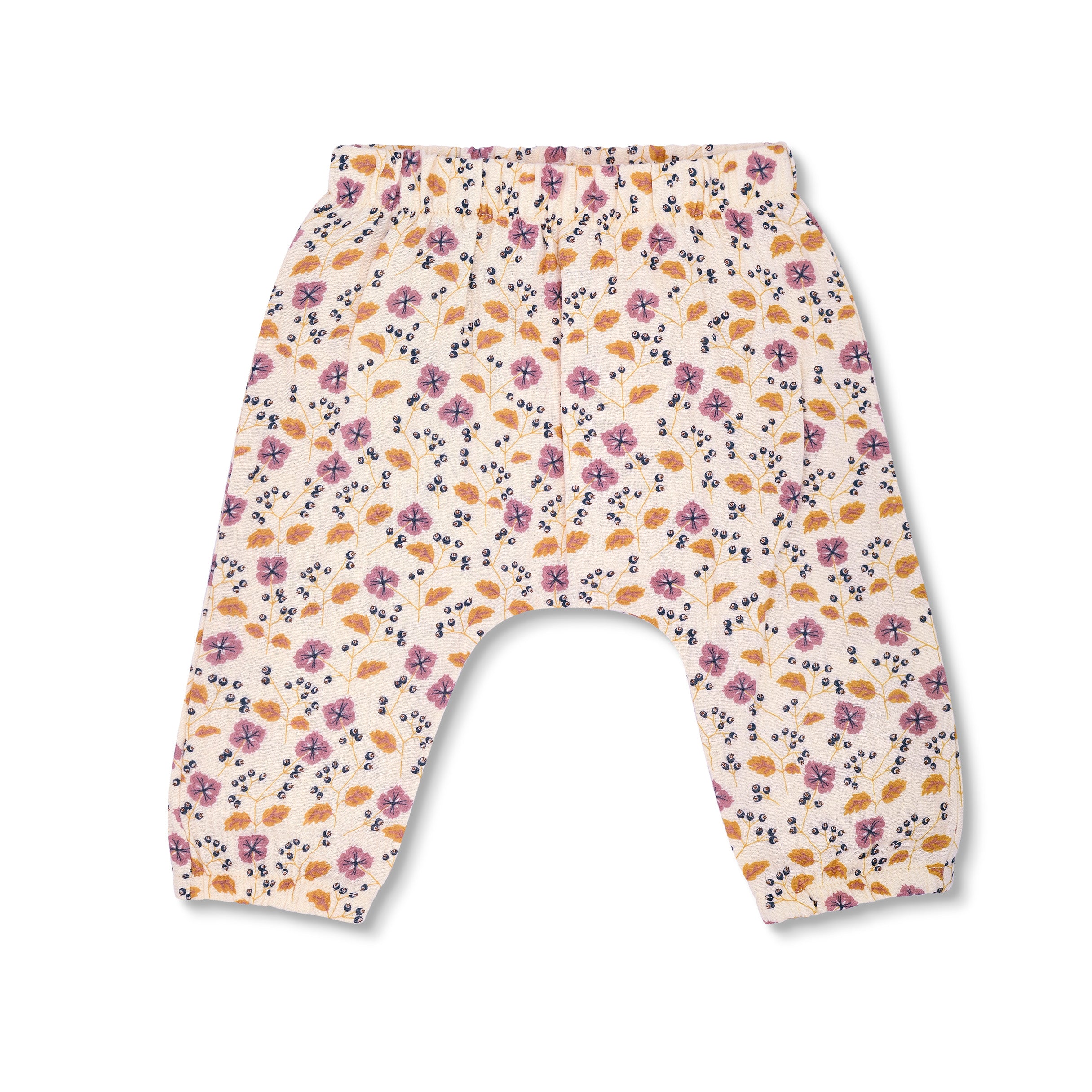 Muslin Pants - Pink Flower