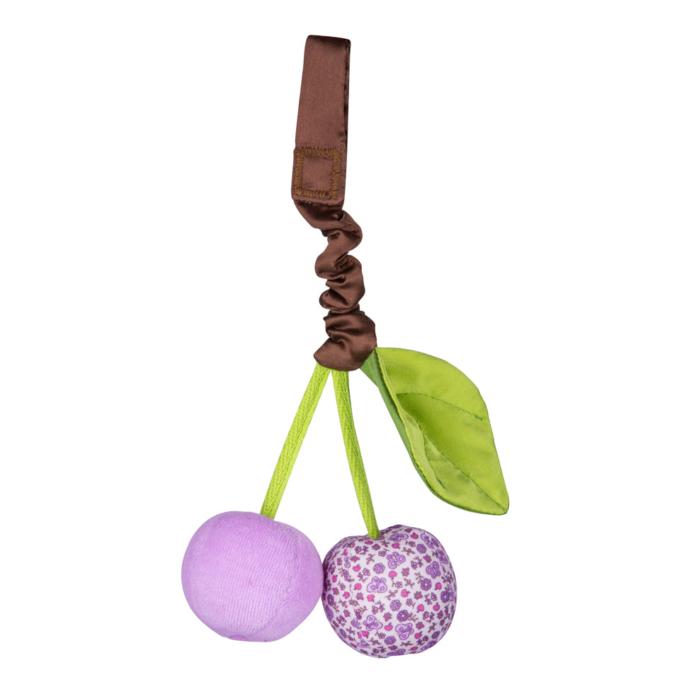 Organic Cherry Stroller Toy – Purple